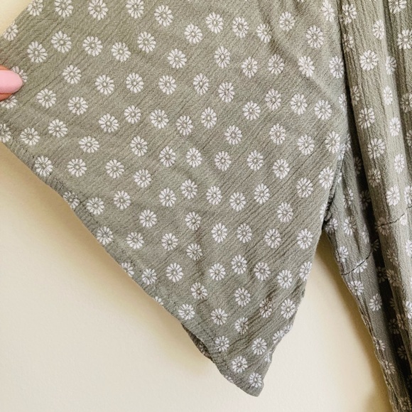 Women’s Abercrombie & Fitch Olive Green Floral Mini Dress - Picture 2 of 8